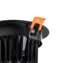 Einbau-Strahler Schwarz 9,5 cm inkl. LED 1300lm dimmbar IP65 - Gaius