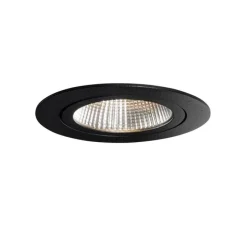 Einbau-Strahler Schwarz 9,5 cm inkl. LED 1300lm dimmbar IP65 - Gaius