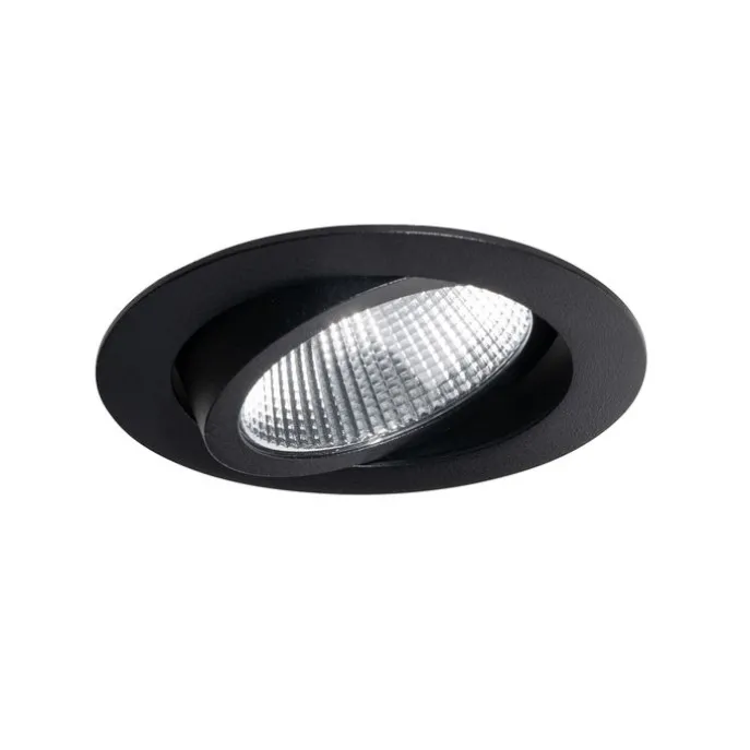 Einbau-Strahler Schwarz 9,5 cm inkl. LED 1300lm dimmbar IP65 - Gaius