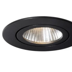 Einbau-Strahler schwarz 6,8 cm inkl. LED 750 lm dimmbar IP23 - Gaius