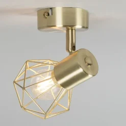 4er Set Art Deco Spot Messing dreh- und neigbar - Mosh 1