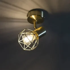 4er Set Art Deco Spot Messing dreh- und neigbar - Mosh 1