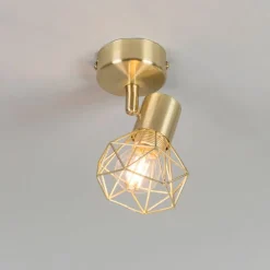 3er Set Art Deco Spot Messing dreh- und neigbar - Mosh 1