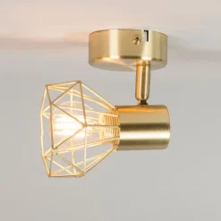 3er Set Art Deco Spot Messing dreh- und neigbar - Mosh 1