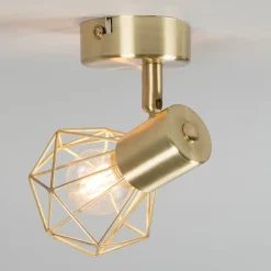 3er Set Art Deco Spot Messing dreh- und neigbar - Mosh 1