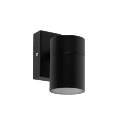 2er Set Außenwandleuchte schwarz Edelstahl IP44 - Solo