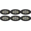 6er Set Bodenstrahler schwarz inkl. LED IP65 Solar - Terry