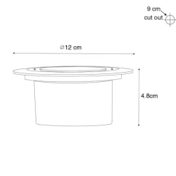 6er Set Bodenstrahler schwarz inkl. LED IP65 Solar - Terry