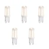 5er Set dimmbarer G9 LED-Lampen Opal 3W 250lm 3000K