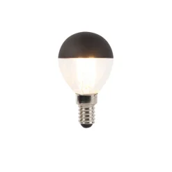 5er Set E14 dimmbare LED Filament Glühbirnen P45 schwarz 300lm 2700K