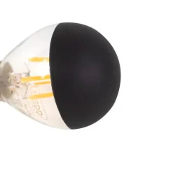 5er Set E14 dimmbare LED Filament Glühbirnen P45 schwarz 300lm 2700K