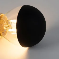 5er Set E14 dimmbare LED Filament Glühbirnen P45 schwarz 300lm 2700K