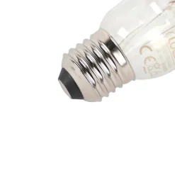 5er Set E27 dimmbare LED Filament Glühbirnen G95 schwarz 550lm 2700K