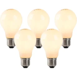 5er Set E27 LED Glühlampen Opalglas 3W 250 lm 2200K