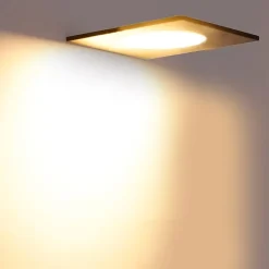 6er Set Einbaustrahler schwarz inkl. LED 3-Stufen dimmbar IP65 - Simply