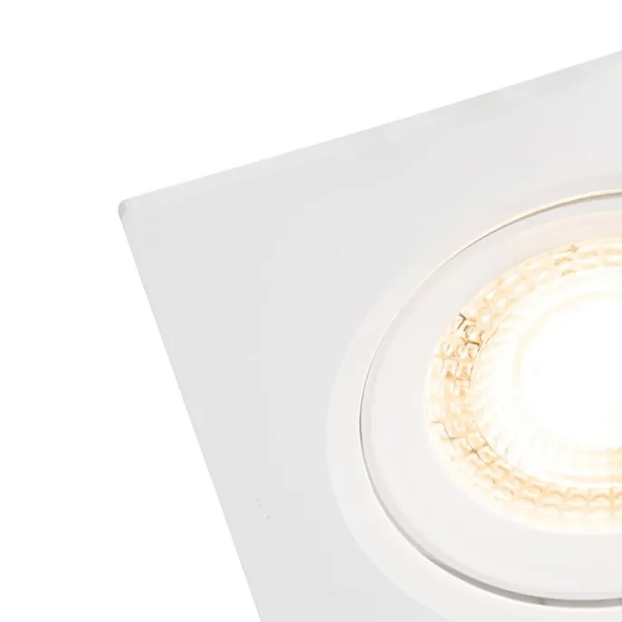 3er Set Einbaustrahler weiß inkl. LED 3-stufig dimmbar - Miu