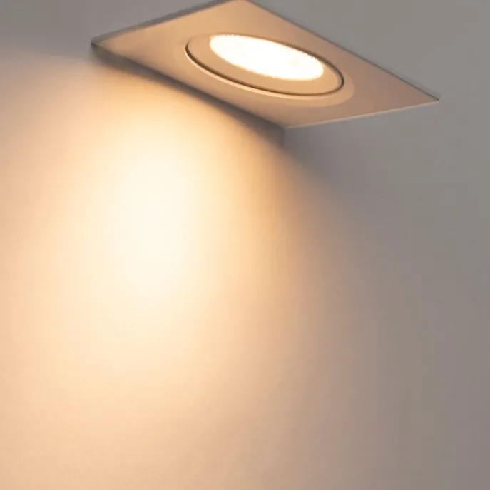 3er Set Einbaustrahler weiß inkl. LED 3-stufig dimmbar - Miu