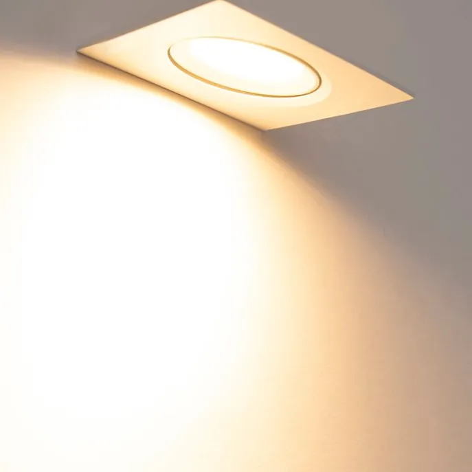 3er Set Einbaustrahler weiß inkl. LED 3-stufig dimmbar - Miu