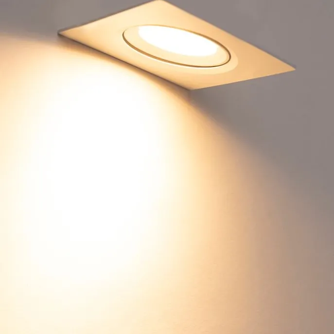 3er Set Einbaustrahler weiß inkl. LED 3-stufig dimmbar - Miu