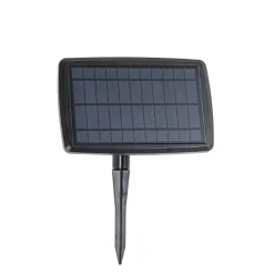 4er Set Erdspießstrahler schwarz inkl. LED IP65 Solar wiederaufladbar - Garly