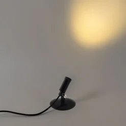 4er Set Erdspießstrahler schwarz inkl. LED IP65 Solar wiederaufladbar - Garly