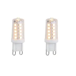 2er Set G9 dimmbare LED-Lampen 3,2W 250lm 2200K