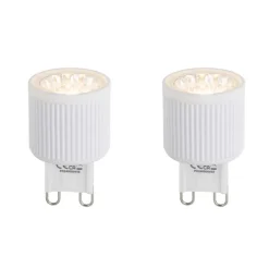 2er Set G9 24mm LED-Glühbirnen 3W 300lm 2700K
