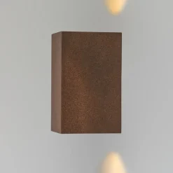 2er Set Industrie Wandleuchten rostbraun IP44 - Baleno II