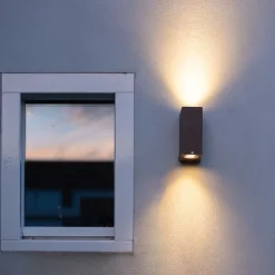 4er Set Industrie-Wandleuchten rostbraun IP44 - Baleno II