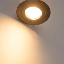 5er Set moderne Einbaustrahler schwarz inkl. LED 3-stufig dimmbar - Mio