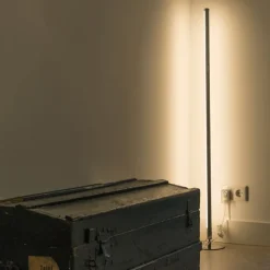 2er Set moderne Stehleuchten LED chrom - Line-up