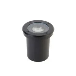 6er Set Outdoor Bodenstrahler schwarz einstellbar IP65 - Delux