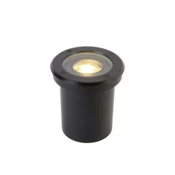 6er Set Outdoor Bodenstrahler schwarz einstellbar IP65 - Delux