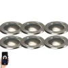 6er Set Smart Outdoor Bodenstrahler verstellbar inkl. Wifi GU10 - Delux