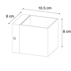4er Set Wandleuchten schwarz - Transfer