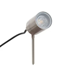 Erdspieß Strahler Stahl verstellbar IP44 - Solo