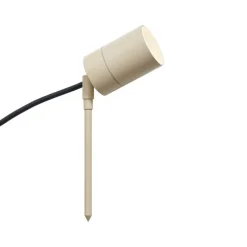 Erdspießstrahler Creme GU10 50mm Verstellbar IP44 Inkl. Kabel und Stecker - Solo