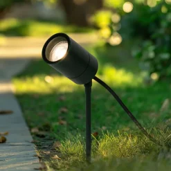 Erdspießstrahler dunkelgrün verstellbar IP44 - Solo