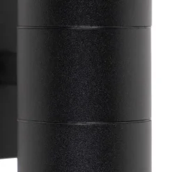 2er-Set Außenwandleuchten schwarz IP44 - Duo