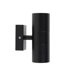 2er-Set Außenwandleuchten schwarz IP44 - Duo