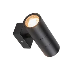 2er-Set Außenwandleuchten schwarz IP44 - Duo