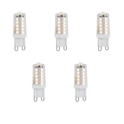 5er-Set dimmbarer G9 LED-Glühbirnen 1,2W 100lm 2700K