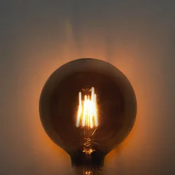 5er-Set E27 3-Stufen-Dimmbare LED-Glühbirnen Rauch G125 4W 150 lm 1900K