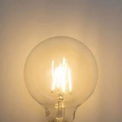 5er-Set E27 3-Stufen-Dimmbare LED-Glühbirne G95 4W 450 lm 2700K