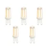 5er-Set G9 LED-Lampen Klar 3,5W 480 lm 2700K