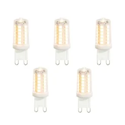5er-Set G9 LED-Lampen Klar 3,5W 480 lm 2700K