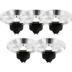 5er-Set GU10 3-Stufen-Dimmbare Kelvin LED-Lampen AR111 10W 800 lm 2700 - 3700K