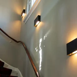 2er-Set moderne Wandleuchten schwarz - Otan