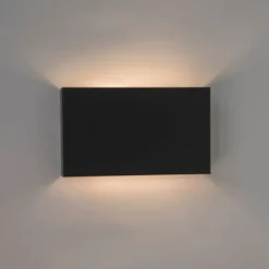 2er-Set moderne Wandleuchten schwarz - Otan