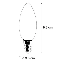 5er-Set Smart E14 LED-Lampen B35 4,5W 470 lm 2700K